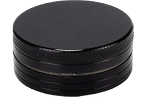 Evergreen Labs Grinder Metall Crusher Kräutermühle Crinder Aus 100% Aluminium, Durchmesser Größe 50mm 2 Teilig, Farbe Schwarz Für Getrocknete Kräuter, Spice, Gewürze