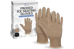Kami-So Figure Skating Gloves for Competition and Practice with Gel Palm Protection - Reduce Falling Injuries