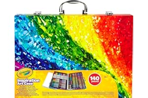 CRAYOLA Inspiration Art Case - 140 Pieces of Colouring Fun! | Includes Crayons, Markers, Pencils & Paper | Ideal for Kids Aged 5+