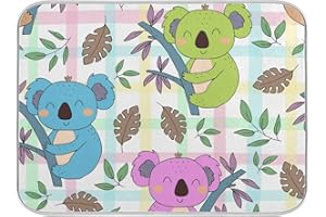 Mnsruu Bunte Koala Abtropfmatte für Küche, 40,6 x 45,7 cm, Mikrofaser, saugfähig, wendbar