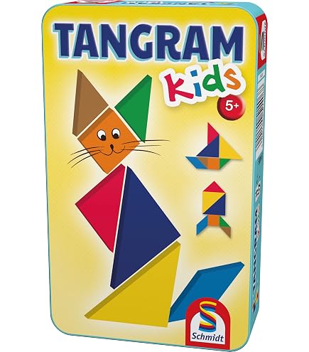 Philos 3522 – Tangram-Spiel Aus Bambus, Grünes Legespiel Für Kinder Ab 6 Jahren