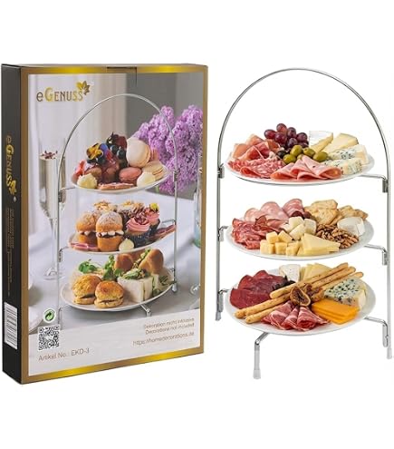 Kesper Schiefer Etagere Schwarz, mit Bambusgestell und lackierter  Oberflche, FSC-zertifiziert, Handreinigung, Mae: 43,4 x 25,5 x 27,5 cm,  38118 : Amazon.de: Kche, Haushalt & Wohnen