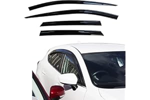 AUTO CLOVER Autoclover - Juego de deflectores de viento para Mazda 3 (2014-2018), 4 unidades