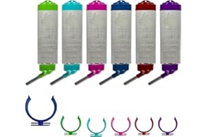 marko Pet Accessories Rabbit Guinea Pig Pet Cage Hutch Indoor Cages Water Bottle House Accessories (Water Bottle (Assorted Colours))