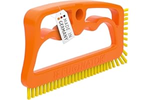 Fuginator® Brosse à Joints Utilisable Partout à la Maison, et notamment dans la Salle de Bains et dans la Cuisine (Orange/Jaune)