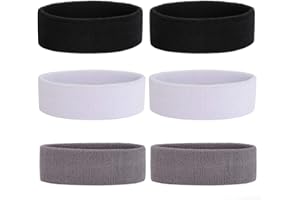 ONUPGO Schweißband Stirnband Männer & Frauen - 3 STÜCKE / 6 STÜCKE / 12 STÜCKE Sport Stirnbänder Feuchtigkeitstransport Athletisch Baumwollfrottee Schweißband Schweißabsorbierendes Stirnband