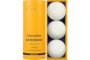 Natural Bath Bombs - Luxurious Fizzing Bubble Bath Gift For Dry Skin Hydration Moisturizing - Turmeric & Arnica Orange Essential Oil - Immerse Yourself In A Blissful Spa Bath Relaxation Stress Relief