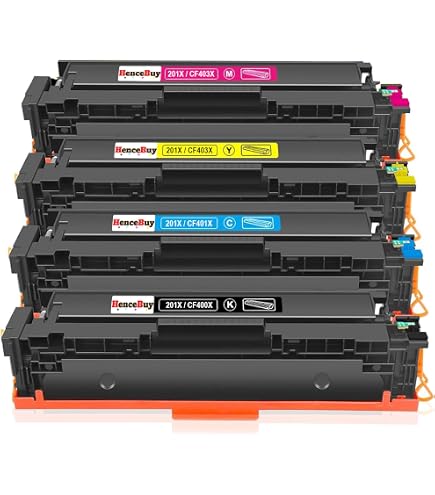 5 Cartucce Toner 201X Ad Alta Resa Per HP – Nero E Colori, Fino A 2800 Pagine