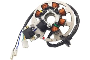 LG-MOTORS POWER ENGINEERING STATORE CON SUPPORTO COMPLETO APRILIA Rally Lc DT 50 - SR Air 50 - Scarabeo Street 2T - MBK CW Booster 50