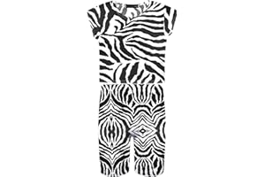 GUM & BERRIES Girls Crop Top Zebra Print Animal Striped Stretch T-Shirt Summer Neon Tee Tops 5-14 Years