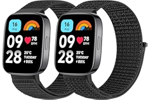 BTTNG Armband Kompatibel mit Xiaomi Redmi Watch 3 Active für Damen und Herren, Verstellbares Atmungsaktives Nylonband Sport Solo Loop Ersatzarmband für Redmi Watch 3 Active