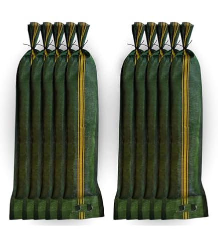 4 Sacchi Di Sabbia Anti-allagamento 19x150 Cm - Tela Verde Con Coulisse Per Garage E Porte - Foto 3