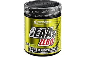 IronMaxx 100% EAAs Zero - Aminoacidi in polvere- integratore a base degli 8 aminoacidi essenziali con alto contenuto di BCAA- vegano- senza zuccheri- gusto: Tè Freddo Al Limone- Alta Dose- 500g