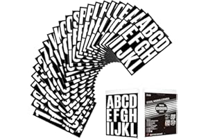 LZLPACKING Self Adhesive Vinyl Letter Number Stickers Kit, Mailbox Numbers Sticker for Mailbox, Alphabet Number Stickers, Decals for Sign, Kitchen,Door, Business, Addres (2inch, white)