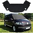 SWEWARM Front Windscreen Cover for VW T5/T5.1-600D Oxford Cloth Windshield Coating 100% Blackout, Waterproof Dustproof Anti-UV