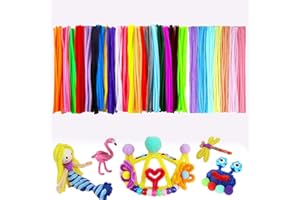 Wenrescry 300 Stück Pfeifenputzer Bunt, 27 Farben, Chenilledraht für Kreative DIY-Projekte, Basteln und Heimdekoration, 30 cm Länge, Ideal für Bastelenthusiasten