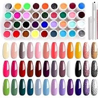 3er Set Gel Pinsel Für Nageldesign – Acryl- & UV-Gel Pinsel Mit Synthetikhaar, Ergonomischem Holzgriff Für Nail Art