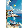 NEWENMO Dipingi Con I Numeri Adulti - Paesaggio Autunnale Con Telaio 30x40cm - Kit Completo