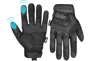 FREE SOLDIER Gants de moto, Gants de sports de plein air demi-doigts Protection des articulations dures pour scooter de motocross Escalade Chasse Paintball Gants tactiques