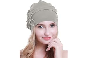 osvyo Baumwolle Chemo-Turbane Kopfbedeckung Beanie Mütze Kappe für Frauen Krebs Patienten Haarausfall