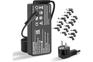 ATTNINE 90W 16 Embouts (Non USB C) Chargeur Universel pour Ordinateur Portable Compatible avec HP Acer ASUS Dell Lenovo Samsung Toshiba Cordon d'alimentation pour Notebook