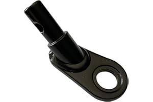 BOOYAH STROLLERS 15 mm/.60 inch Angled Booyah Bike Bicycle Trailer Hitch for Electric Bikes