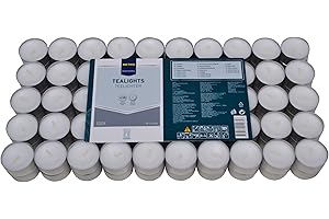 ‎METRO PROFESSIONAL METRO Professional Teelichter, Paraffin, Ø 3.9 x 2.2 cm, Leuchtdauer von 8 Stunden, weiß, 100 Stück