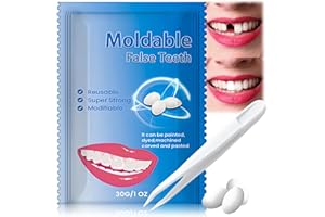 AURAANGE Temporary Tooth Filling, Tooth Filling Repair Kit, Including Tweezers, Moldable Beads for False Teeth, Thermal Forming & DIY Dental Repairs, Broken Dental Cusp Repair