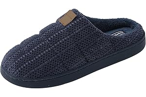 JOMIX Męskie kapcie zimowe zamknięte kapcie domowe ciepłe i wygodne