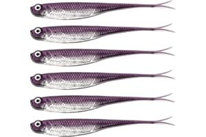 QualyQualy Esche Artificiali Silicone Spinning da Pesca Esca Gomma Shad da Pesca Artificiali Siliconici Spinning Esche da Pesca per trota, spigola 7,5cm 10cm 12cm