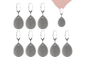 INQUIRLLY 8 Pièces Marbre Naturel de Poids Nappe de Table Exterieur, Pince avec Poids pour Nappe en Forme de Gouttelette, Poids de Nappe Anti Vent Lourds pour Fête, Maison, Mariage, Décoration de Table