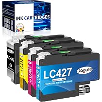 Cartouches D'encre Haute Capacité Meagiis LC427XL Pour Imprimantes Brother - 6000 Pages Noir, 5000 Pages Couleur