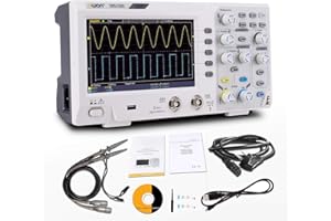 OWON SDS1202 - Osciloscopio de almacenamiento digital de 2 canales, con puerto USB, 200 Mhz de ancho de banda y 1GS/s
