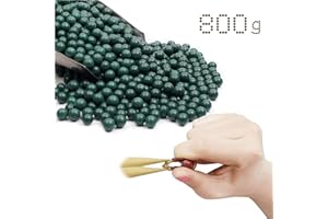 ‎TIRRITO GEGEQUNAERYA Schleuder Munition Zwille Steinschleuder Slingshot, 10mm Recycelbarer Schleuderball aus Hartem Ton zum Schießen von Übungen, EIN Schönes Geschenk für Slingshotsfans (D,800 pcs/2*Pack)