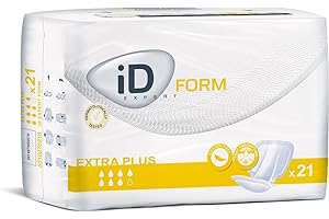 Euron ID Expert Form Extra Plus Shaped Plus Incontinence Pads(Anti Leak Cuffs)-(21) Formerly Euron Flex Extra Plus