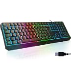 EMPIRE GAMING K300 Gamer-Tastatur – Halbmechanisch, RGB-Beleuchtung, 19 Anti-Ghosting-Tasten, AZERTY-Layout