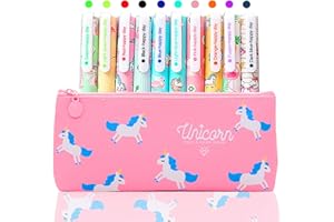TOYESS Einhorn Schreibwaren Geschenk Set für Mädchen 6 7 8 9 10 11 12 Jahre