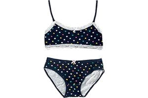 LAPHILO Conjunto de lencería para niña y niña, de algodón, conjunto de sujetador y braguitas, cód. 6281