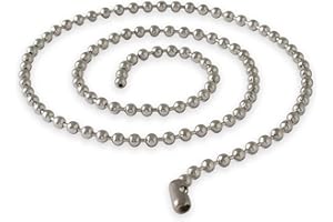 Fly Style Kugelkette Edelstahl Silber · Stärken 1,6-8mm · Längen 20-180 cm · Dog Tag Halskette für Herren und Damen