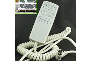 AUXPHOME Cama de Hospital eléctrica Completa, Control de Mano, Controlador de Colgante eléctrico Completo para Cama de hogar, Silla elevadora, sofá reclinable, Cama estándar institucional/Hospital