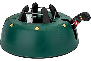 Star-Max Christbaumständer by F-H-S, Start 1, Farbe grün, Modell 2022, für Baumhöhe 2,0m, Weihnachtsbaumständer mit Fusshebelfunktion und Einseiltechnik, Start-Max, 32,5 cm