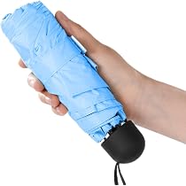 Mini ombrello da pioggia portatile 8 stecche in fibra di vetro resistente | Leroy Merlin