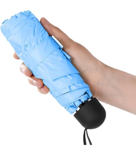 Parapluie Ultra Léger FENSIN - 16cm Plié - 85cm Ouvert - Anti-UV & Coupe-Vent - Voyage, Golf - Jaune
