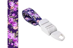 ROLSELEY Garrot Médical Professionnel Avec Boucle A Déclenchement Rapide Et Lent, Bande Elastique En Polyester Sans Latex, Motif En Fleurs Violettes, Idée Cadeau Pour Infirmière
