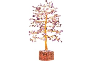 ABHISUBYA Ametista Pietra Naturale - Albero Della Vita Soprammobile - Cristalli - Feng Shui Fortuna - Pietre E Cristalli - Pietre E Cristalli Di Chakra - Pietre Preziose E Cristalli