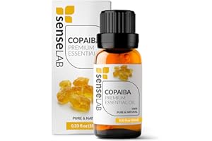SenseLAB Olio Essenziale di Copaiba - Naturale e Puro al 100% Terapeutico per Umidificatore Diffusore di Aromaterapia - Cura Della Pelle e Massaggio (10 ml)
