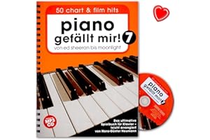 BOSWORTH MUSIC Piano gefällt mir! 50 Chart und Film Hits Band 7 - Notenbuch mit CD und mit bunter herzförmiger Notenklammer - ISBN: 9783865439765