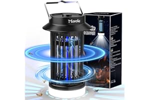 Morole Lampe Anti Moustique LED Puissant Exterminateur de Mouches Attrape-moustiques Répulsif Rechargeable USB Adapté à la Chambre à Coucher, au Jardin, à l'Extérieur, au Camping