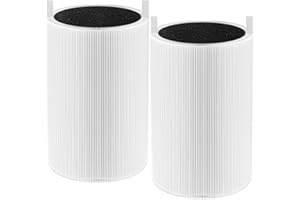 TOMORAL 411 Filtros HEPA Reemplazo Compatible con Purificadores Air Blueair Blue Pure 411/3210, Adecuado para Blue Pure 411/411 Auto/411+, Paquete 2