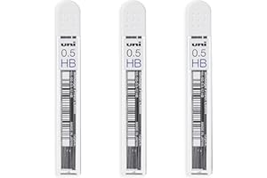 36 x Uni-Ball Kuru Toga Nano Dia 0.5mm HB Mechanical Pencil Refill Leads (3 Packs)